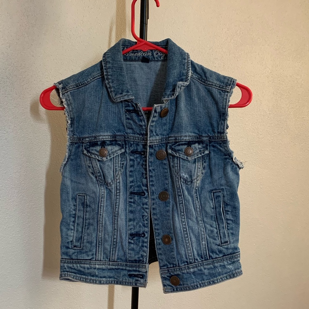 American Eagle Denim Vest